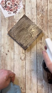 Here’s a quick DIY using paint, stain and a transfer. You can wet the stain over the paint as much as you need to achieve to the look you want. Hope this helps for those asking 🩷 #create #dowhatyoulove #pretty #vintagevibes | Junk and Craft Treasures