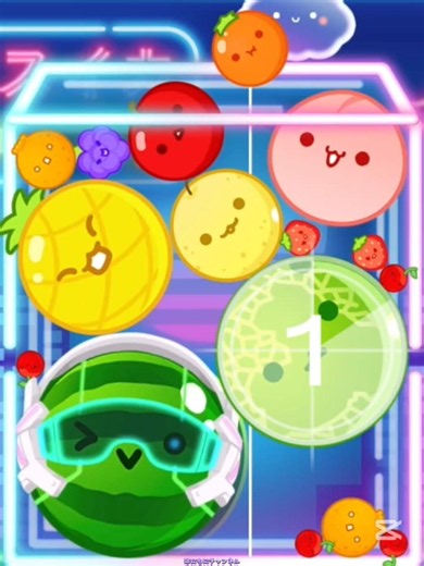 [Suika Game] Double Watermelon 32 #shorts #suikagame #doublewatermelon #nintendoswitch #watermelo...