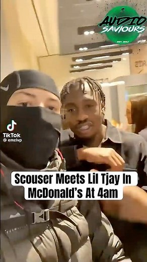 Liverpool Rapper Emz Meets Lil Tjay in McDonald’s At 4am #Emz #LilTjay