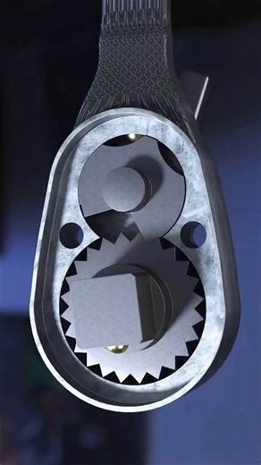 Internal mechanism of a ratchet wrench