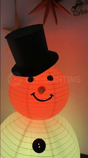 ☃️❄️DIY Christmas Snowman Light ✨