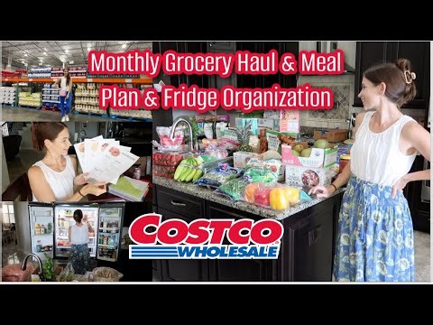 Stocking Up! Weekly Meal Plan + Costco Haul With Prices! Fridge Clean & Organize & Realistic Meals