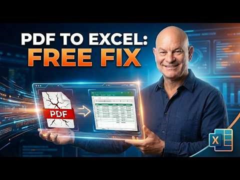 Excel AI PDF Importer: Extract Data from Images & PDFs [Free Tool]