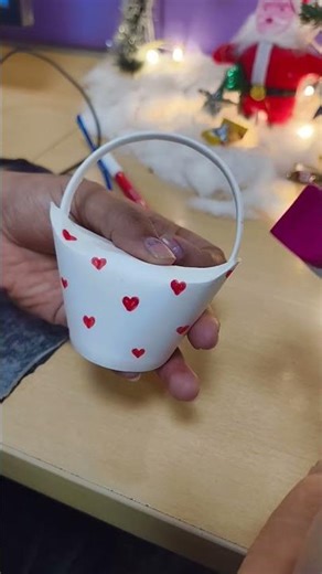 Making a gift bucket with the coffee cup...😉#view#minivlog #viral #artandcraft #bengali
