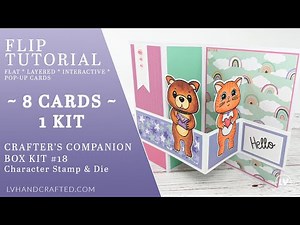 FLIP - Cards Using Crafter's Companion Box #18 - Character Stamp and Die