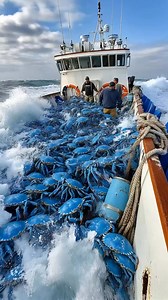 clipsave.net-_Swarmed by Blue Crabs! Fishing Vessel Overwhelmed in a Crab Invasion! Watch this unbelievable scene unfold! | Trinity Collections | Facebook