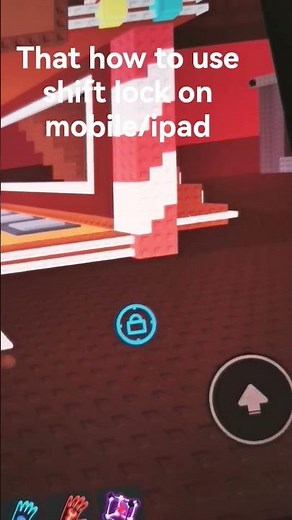 How to use shift lock on mobile/ipad