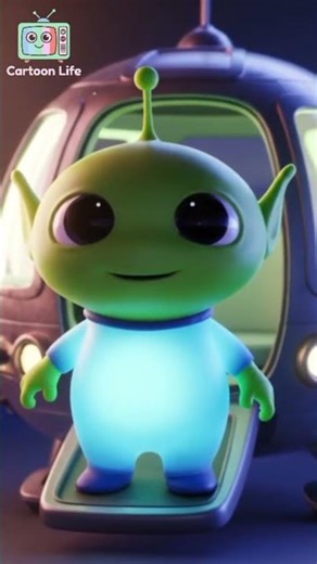 The Alien Friend 👽✨#cartoon #life #viral #viralshort #trending