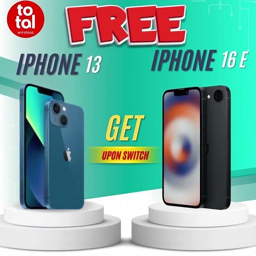Get Free Phone #edinburgtx #smartphone #freeiphone #totalwireless #samsungs25fe #motorazr #iphone16e