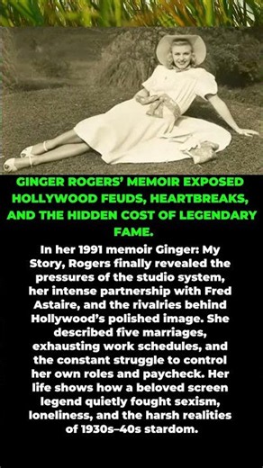 Ginger Rogers’ Memoir: The Truth Behind Hollywood’s Golden Girl
