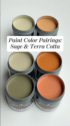 Sage & Terra Cotta Paint Color Inspiration 🌿🧱 | #BenjaminMoore