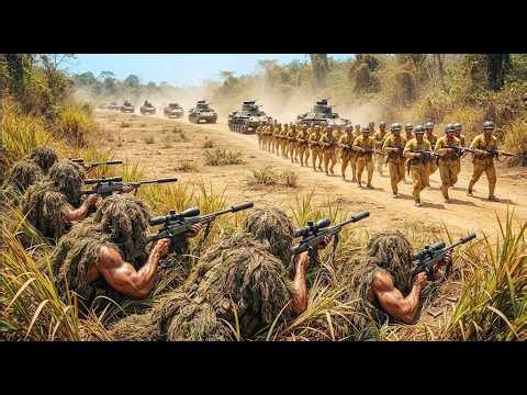 Exciting Action Movie: Japanese Reinforcements Are Ambushed & Wiped Out by 8th Route Army En Route!
