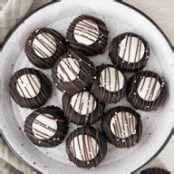 Peppermint Patty thumbprint cookies
