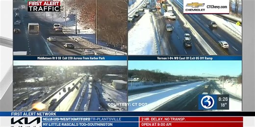 FIRST ALERT TRAFFIC: Tracking incidents in Manchester, Southington, and East Hartford
