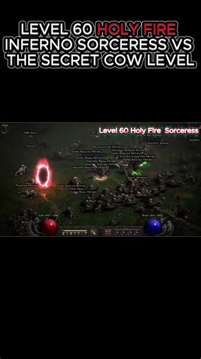 Level 60 Holy Fire Inferno Sorceress Vs The Secret #diablo2resurrectedbuild #fastleveling #diablo2r