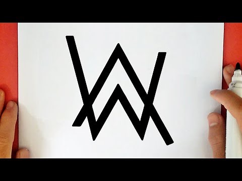 HOW TO DRAW THE ALAN WALKER LOGO