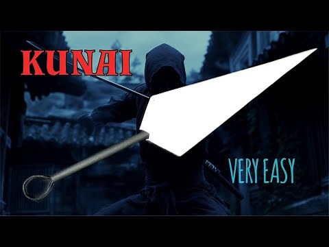 How to Make Paper Kunai | Origami Ninja Knife DIY Tutorial | Origami Kunai