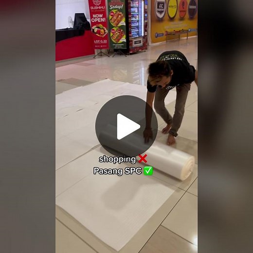 Spc floor x merosakkan tiles sedia ada. #spcflooring