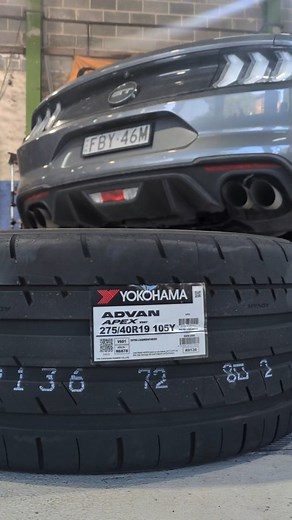 New shoes, who dis? 👀 Fitted this #mustang with #yokohama Advan Apex V601 tyres and executed the most perfect alignment, of course 😜 #ford #tyres #service #wheels #wheelalignment #king #performance #track #ready #advan #sydney #belmore #mechanic #tuning #tunerlife #american #muscle #carporn #instacars #carsofinstagram #cars #automotive #best #instareels #alignment | Maatouks Tyrepower Belmore