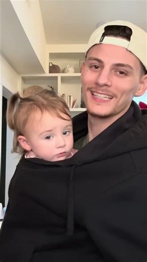 She literally climbed back into my shirt #firsttimedad #toddler #wholesome #dad #baby #familyfirst