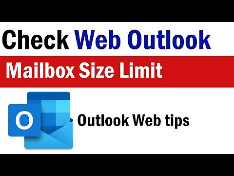 How to check outlook web mailbox Size | Your Mailbox is Almost Full | Outlook Mailbox Size Limit