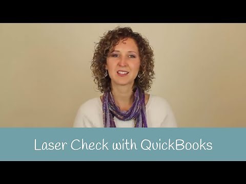 Laser Check with QuickBooks Tip