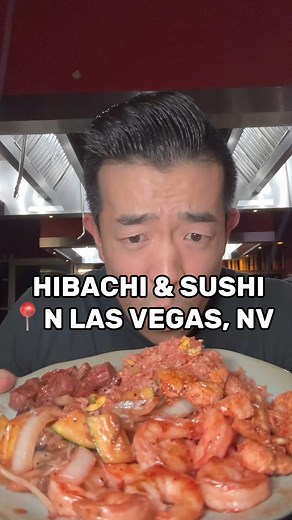 The ORIGINAL HIBACHI & SUSHI spot in Las Vegas!🔥🍣📍Geisha House #lasvegas #asianfood #hibachigrill | Jayteetakesabite