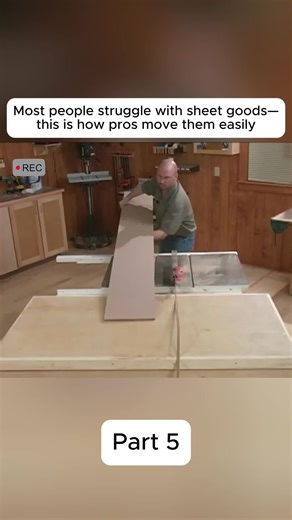 Most people struggle with sheet goods—this is how pros move them easily.#woodworking #plywood #diytips #fyp