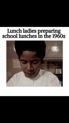 Lunch ladies preparing school lunches in the 1960s Documentary - It Happens Every Noon (1966) | School Lunch in the 1960s