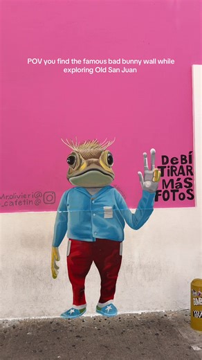 @Bad Bunny this was the coolest art ever!! Def go if you’re visiting PR!! #badbunnypr #oldsanjuan #vacations #travel #puertorico