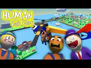 Paluten, Zombey & Maudado fliegen mit einem HELIKOPTER | Human Fall Flat