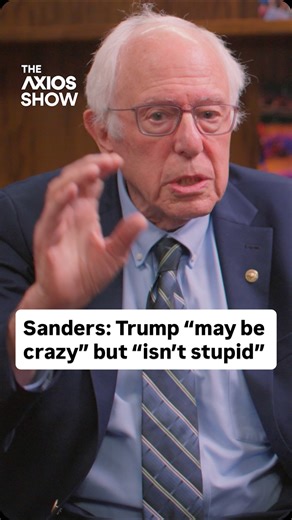 📺 THE AXIOS SHOW: @sensanders tells @alxthomp that “what Trump has always understood, unlike many Democrats, is the system is broken.“ “Trump understood that there are millions of people who are hurting, who are disgusted with the system. And in many ways he said, ‘I will fix it.’” 👀 Watch the full episode linked in our bio. | Axios