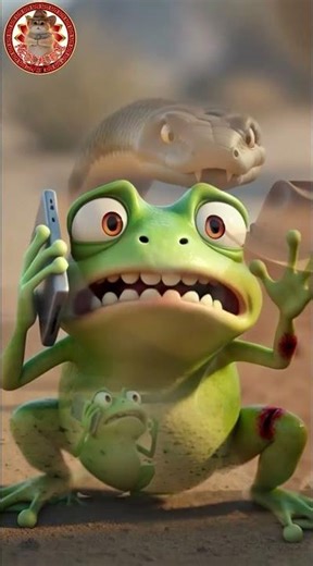 A Cat Bullies a Tadpole and Gets Taught a Lesson by the Tadpole’s Python Friend #cat #funny #cute