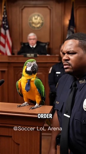 Parrot vs. Police: Courtroom Comedy! #parrot #funny #funnyparrot | Soccer LOL Arena