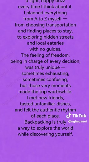 Cùng đọc to nào. Bạn đã từng đi du lịch bụi những đâu #fyn #learnontiktok #learnenglish #nghevanoi