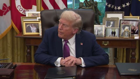 U.S. President Donald Trump mentions Portland in Sept. 5, 2025 interview