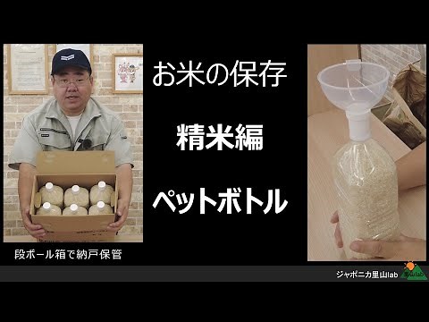 Storing rice in a plastic bottle: Polished rice edition