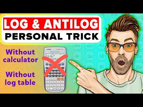 Log and Antilog Trick without Calculator and Log Table