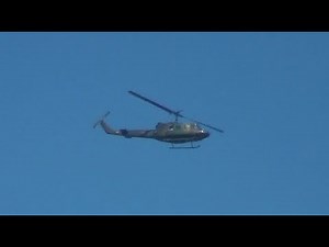 陸上自衛隊ヘリコプターUH-1Jのプロペラ音