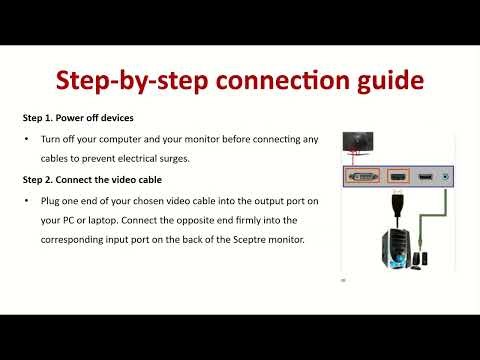 How to Connect a Sceptre Monitor to a Laptop or PC – Step-by-Step Display Setup Guide