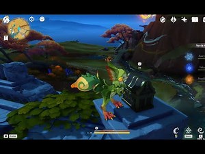 Find 3 Monetoos (puzzle) for a Gold chest in Teticpac Peak Genshin (Natlan)