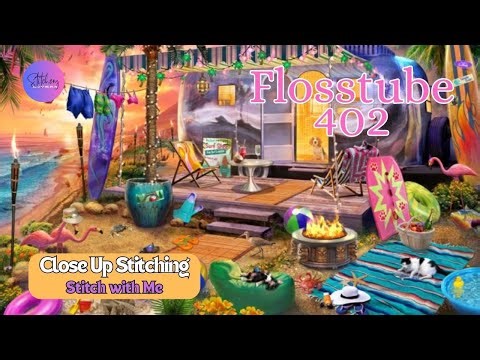 HAED California Dreaming | WIP | Close up SWM | #crossstitch | Flosstube #402 | STITCHERY LOVERS