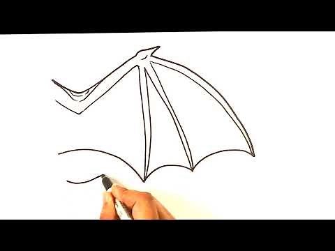 EASY How to Draw a BAT WING