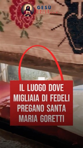 Il luogo dove migliaia di fedeli pregano Santa Maria Goretti #maria #santamariagoretti #nettuno