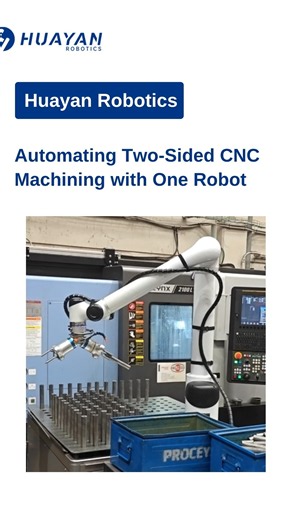 Huayan Robotics - Automating Two-Sided CNC Machining with One Robot