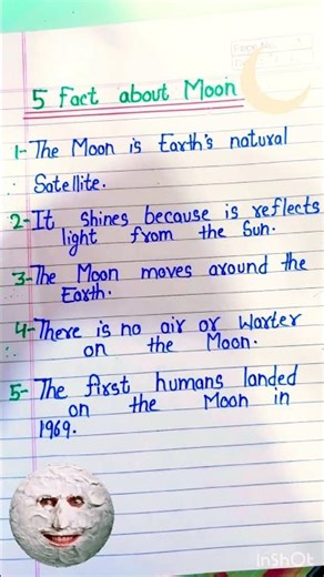 5 Amazing Facts About the Moon 🌙 | Space Facts | Educational Shorts