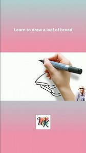 Learn to draw a loaf of bread