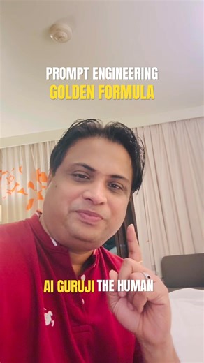Golden Formula for Prompt Engineering, सरल भाषा में #artificialintelligence #shortsvideo #ai #free