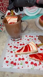 Watching cheesecake get dipped into warm chocolate will never get old. Smooth chocolate, slow drip, raspberry cheesecake energy. This is your sign to pause and enjoy the visuals. #chocolatetreats | Candycoated Dip