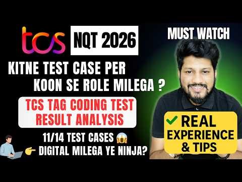 TCS TAG Coding Test Result Analysis 🔥 | Kitne Test Cases Par Digital Role?